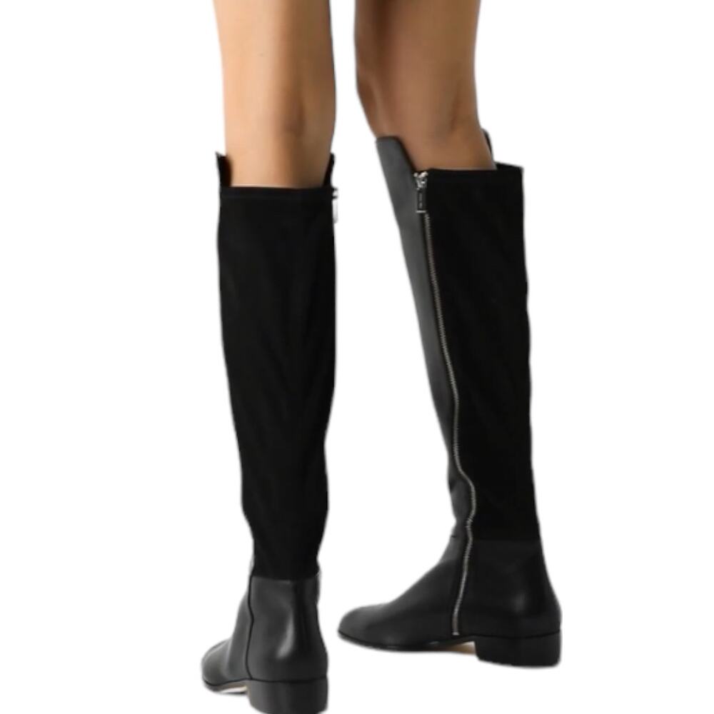 NWT Michael Kors Bromley Black OTK Riding Boots Women’s 5M - Picture 3 of 15